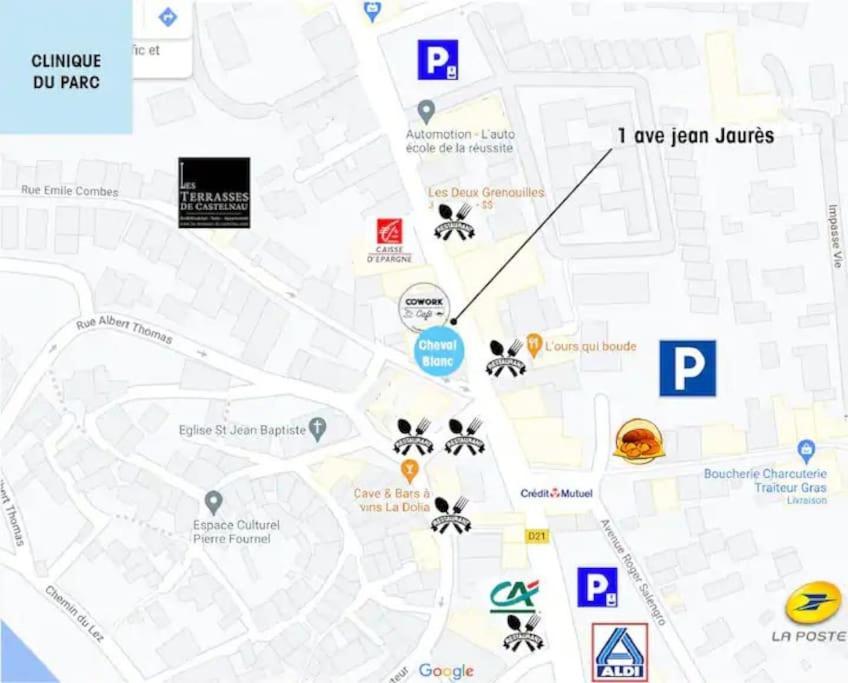 Bel Appart Fonctionnel Et Lumineux En Centre Ville, Clinique Et Tram A 5 Mn, Situation Ideale ! Кастельно-ле-Лез Экстерьер фото